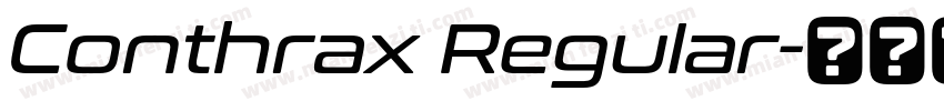 Conthrax Regular字体转换